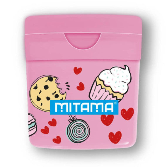 Temperino Mitama Fantasia Bidone colorato 2 fori conf. 12 pezzi - 64036