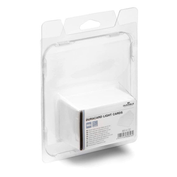 Tessere neutre bianche per Durable DURACARD® ID 300 - 0,50 mm - conf. 100 tessere - 8914-02