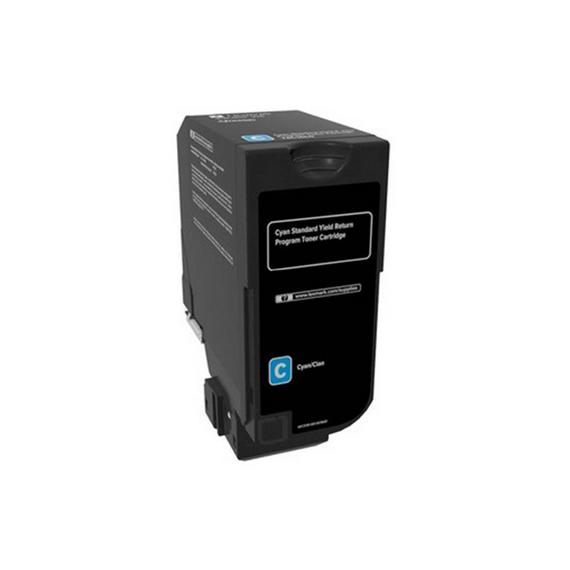 TONER 74C2SC0 CIANO COMPATIBLE PER LEXMARK CS720de,CS720dte,CS725de,CS725dte,CX725de,CX725dhe CAPACITA 7.000 PAGINE