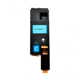 TONER C1700C CIANO COMPATIBILE SERIE ECO PER EPSON CX17,CX17NF,CX17FW,C1700,C1750N,C1750W S050613 CAPACITA 1.400 PAGINE