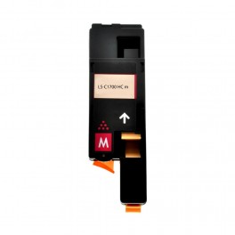 TONER C1700M MAGENTA COMPATIBILE SERIE ECO PER EPSON CX17,CX17NF,CX17FW,C1700,C1750N,C1750W S050612 CAPACITA 1.400 PAGINE