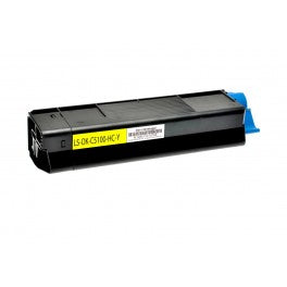 TONER C3100 GIALLO COMPATIBILE PER OKI C3100 C3200 C5100N C5200N C5300 C5400 42127405 3.000 PAGINE