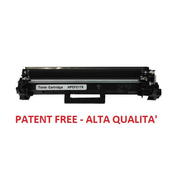 TONER CF217X CRG047H PATENT FREE - ALTA QUALITA' COMPATIBILE CON CHIP PER HP LASERJET HP M102W,M130NW Canon CRG047 6.000 PAGINE