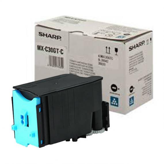 TONER MX-C30GT-C CIANO ORIGINALE MXC30GTC PER SHARP MX-C250F MX-C300W MX-C303W MX-C304 MX-C30 6.000 PAGINE