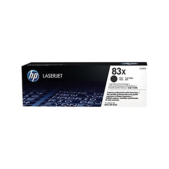 TONER ORIGINALE HP CF283X 83X PER HP LASERJET PRO HP MFP M125 M126 M127 M128 CAPACITA' 2.200 PAGINE