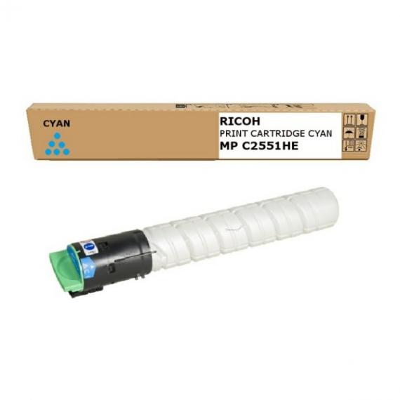 TONER ORIGINALE RICOH MPC2051 CIANO 842064 PER RICOH AFICIO MP C2030,MP C2051,MP C2530, MP C2551 9.500 PAGINE