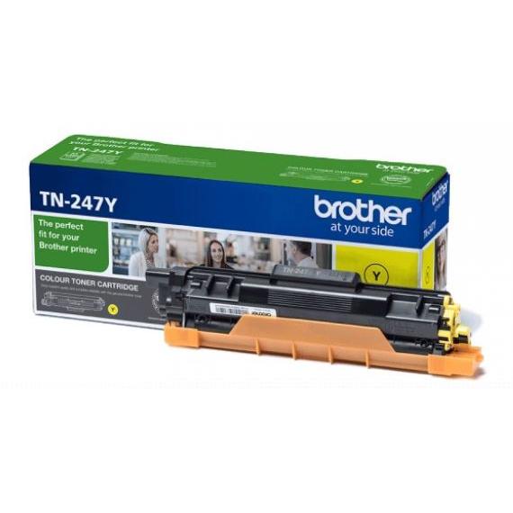 TONER TN-247Y GIALLO ORIGINALE ALTA CAPACITA PER BROTHER Dcp-L3500s HL-L3200s MFC-L3700s TN247 CAPACITA 2.300 PAGINE