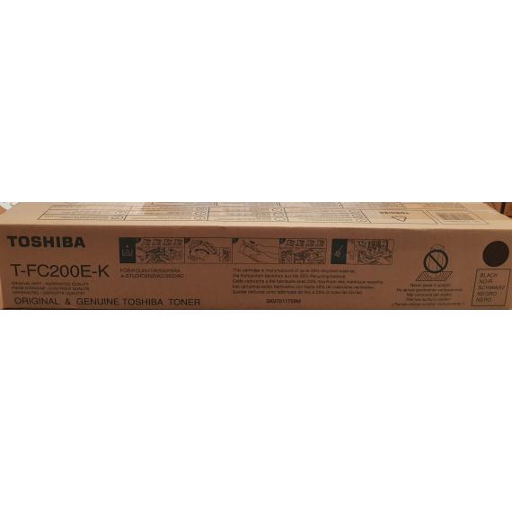 TONER TOSHIBA T-FC200E-K NERO ORIGINALE 6AJ00000123 6AJ00000196 T-FC200EK PER TOSHIBA E-STUDIO 2000AC,2500AC 38.400 PAGINE