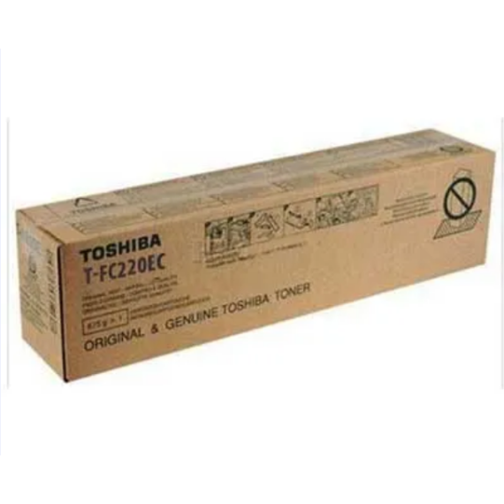 Toner Toshiba T-FC220E-C ciano originale 6AJ00000231 per Toshiba E-STUDIO 2020AC,2520AC TFC220EC capacità 38.000 pagine