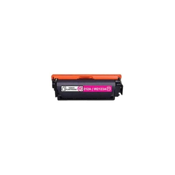Toner W2123A magenta compatibile 212A con chip per Hp Color LaserJet Enterprise M578,M55,M554,M555 capacità 4.500 pagine