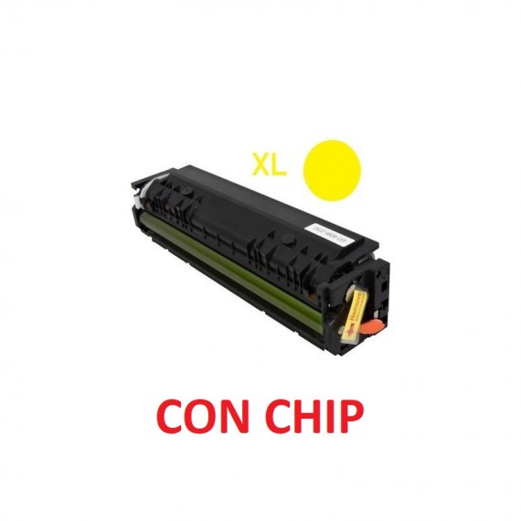 TONER W2212X GIALLO COMPATIBILE 207X CON CHIP PER HP Color LaserJet Pro Color Pro M255,MFP M282nw,M283fw CAPACITA 2.450 PAGINE