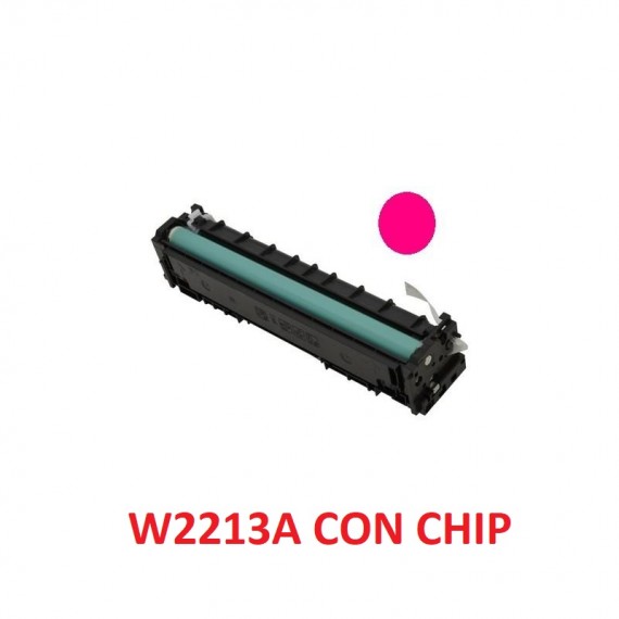 TONER W2213A MAGENTA COMPATIBILE 207A CON CHIP PER HP Color LaserJet Pro Color Pro M255,MFP M282nwM283fw 1.250 PAGINE