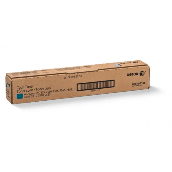 XEROX 7525 CIANO 006R01516 TONER ORIGINALE PER XEROX WORKCENTRE 7525 7530 7535 7545 7556 7830 7835 CAPACITA 15.000 PAGINE