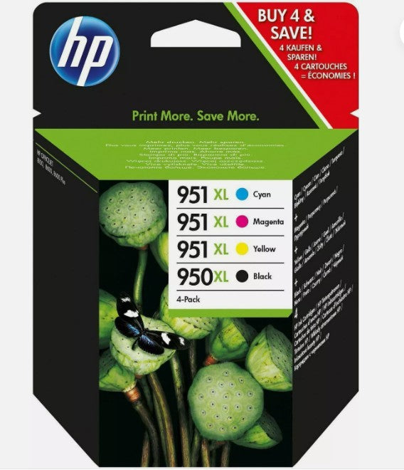 Cartucce Originali per HP Officejet 8100 pro, 950XL/951XL Nero+Ciano+Magenta+ Giallo