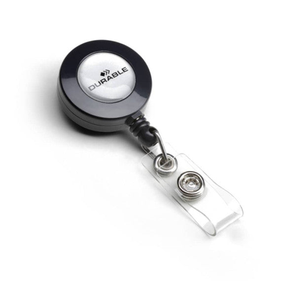 Accessori per portanomi e portabadge DURABLE chiocciole YO-YO rotonda in plastica  conf. 10 - 815258