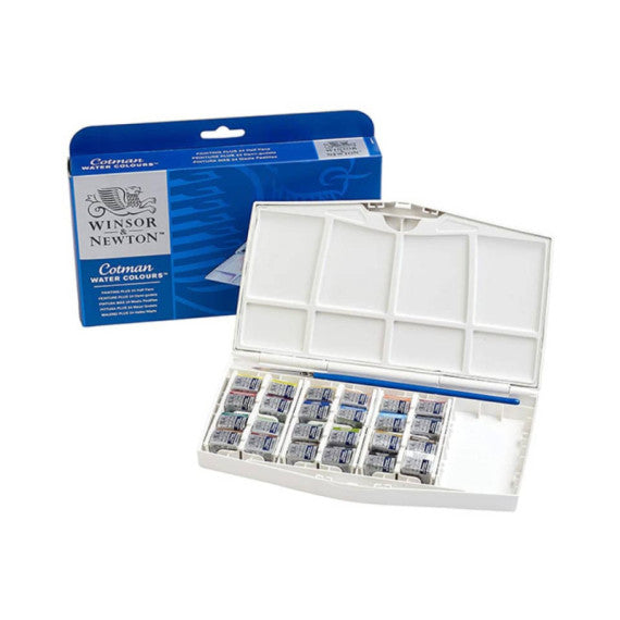 Acquarello tascabile Winson & Newton Cotman 24 mezzi godet assortiti - 0390376