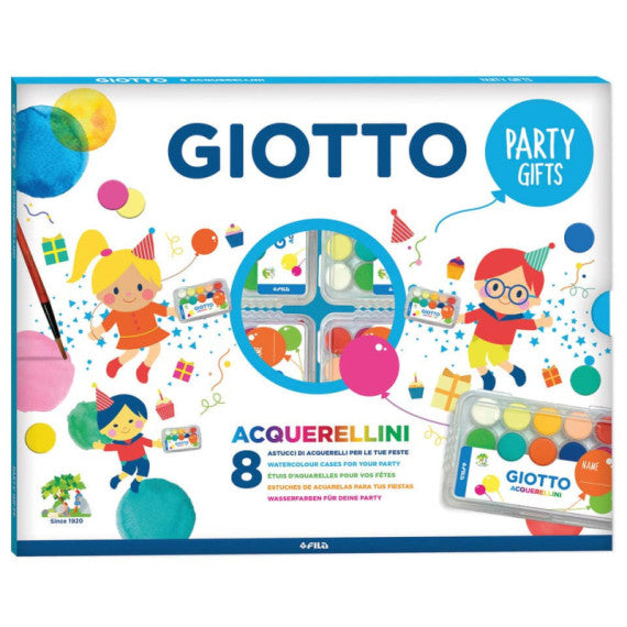 Acquerelli Giotto Party Gifts - in scatola da 8 astucci di acquerellini - F315000