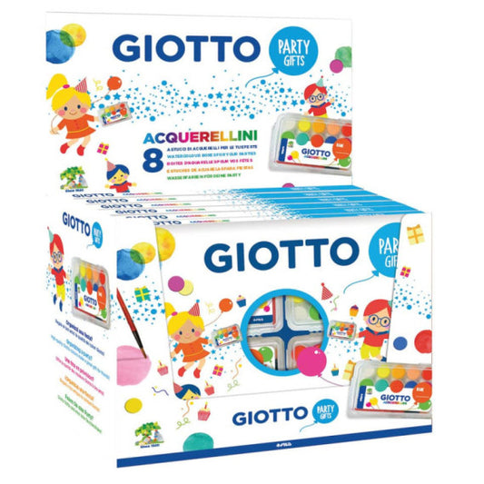 Acquerelli Giotto Party Gifts - in scatola da 8 astucci di acquerellini - F315000
