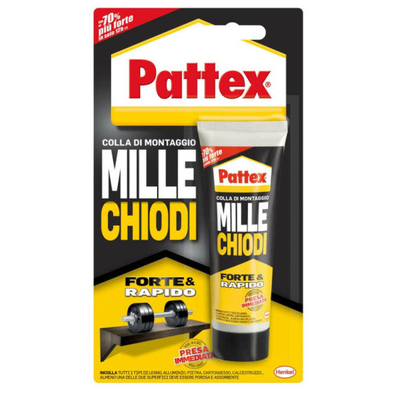 Adesivo acrilico Pattex Millechiodi Forte&Rapido 100g - 1947976