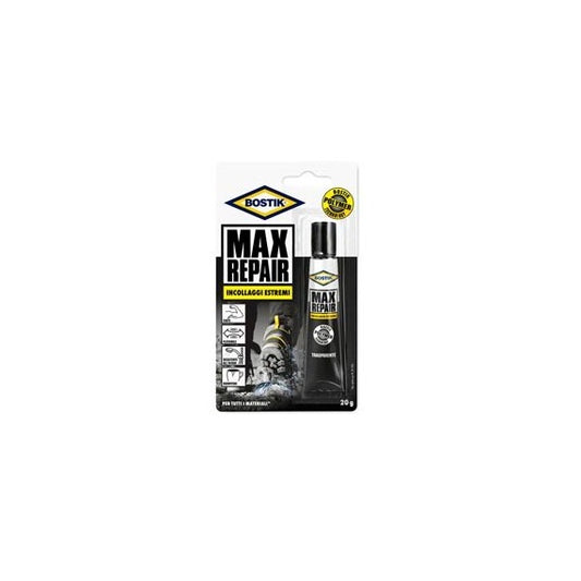 Adesivo Max Repair - universale - 20 gr - trasparente - Bostik