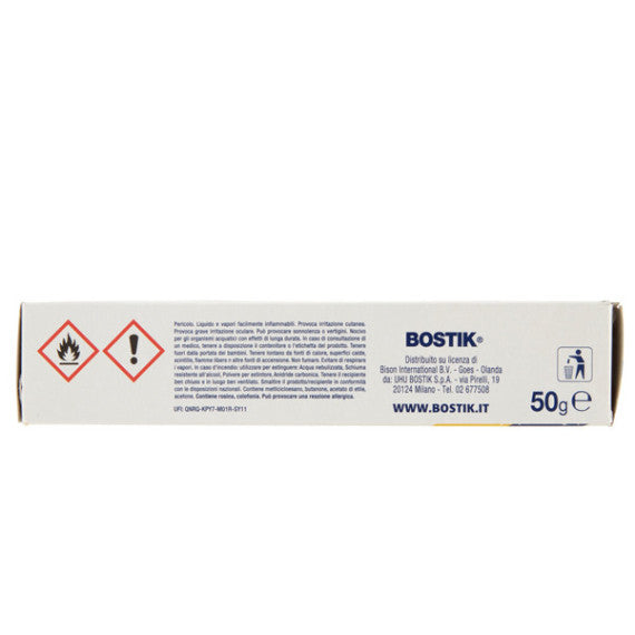 Adesivo Superchiaro - universale - 50 gr - trasparente - Bostik