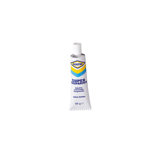 Adesivo Supertrasparente - universale - 50 gr - trasparente - Bostik