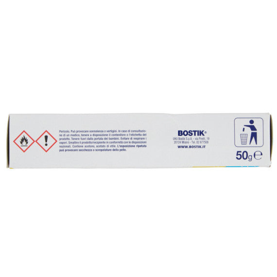 Adesivo Supertrasparente - universale - 50 gr - trasparente - Bostik