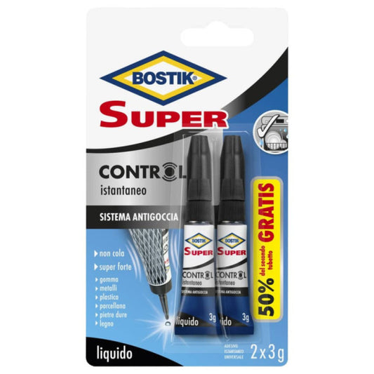 Adesivo universale Bostik Super Control 2x3 g 7001814