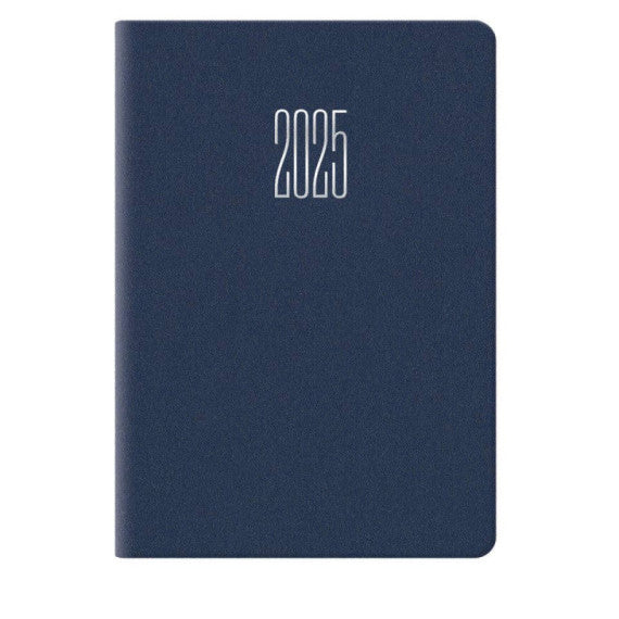 Agenda 2025 bigiornaliera gommato 6,6x9,9 cm blu 25-049100401C