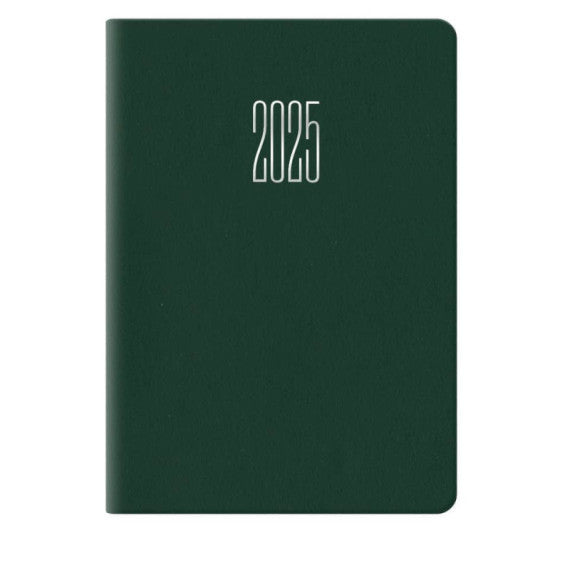 Agenda 2025 bigiornaliera gommato 6,6x9,9 cm verde 25-049100404C