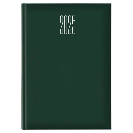 Agenda 2025 Giornaliera A4 S/D separati Gommato verde 25-065100404C