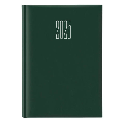 Agenda 2025 Giornaliera S/D abbinati 17x24 cm Gommato verde 25-647B00404C