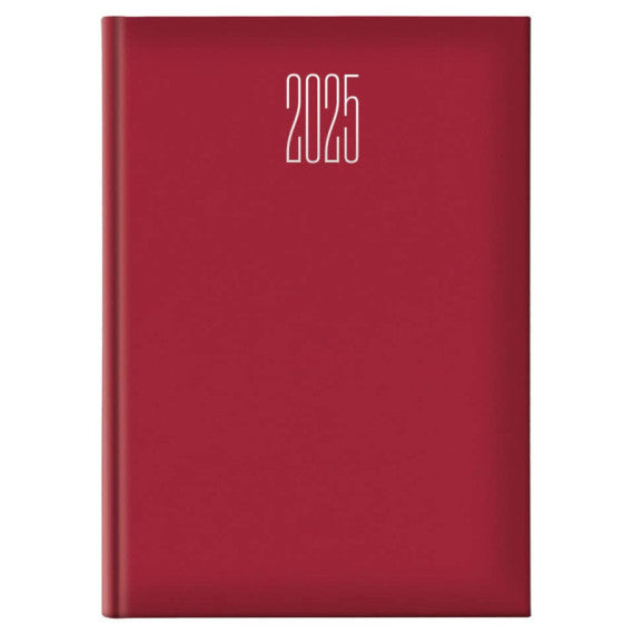 Agenda 2025 settimanale A4 21x29,7 cm gommato rosso 25-055500403C