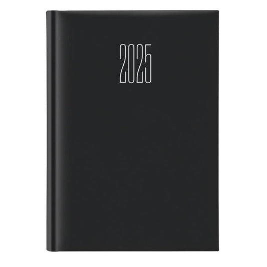 Agenda 2025 settimanale gommato 17x24 cm nero 25-054800406C