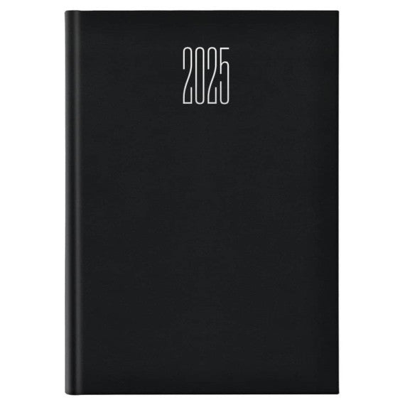 Agenda 2025 settimanale gommato 21x29,7 cm nero 25-055500406C