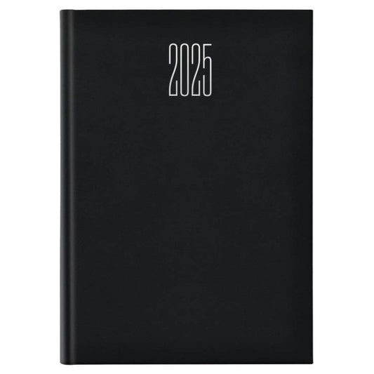 Agenda 2025 settimanale gommato 21x29,7 cm nero 25-055500406C