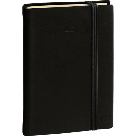 Agenda giornaliera 2025 Quo Vadis Daily 17 Prestige Silk 12x17 cm nero 37601425MQ