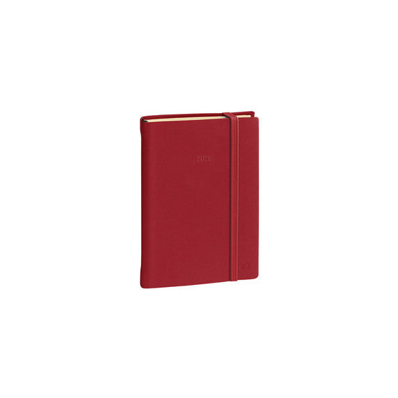 Agenda giornaliera Daily Pocket Prestige Silk 2025 - 8,5 x 13 cm - bordeaux - Quo Vadis