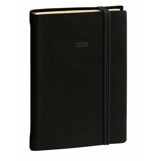 Agenda settimanale 2025 Quo Vadis Ministro Prestige Silk 16x24 cm nero 28651925MQ