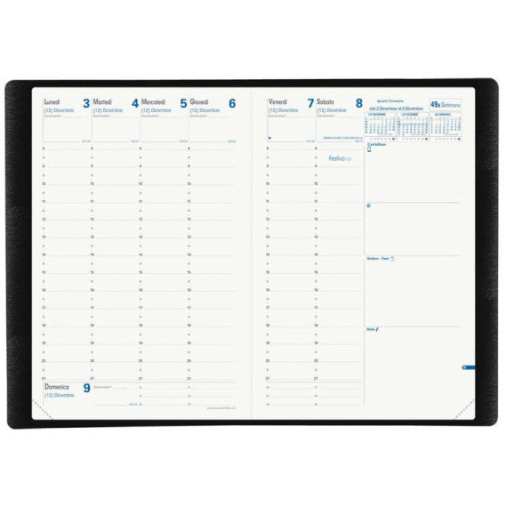 Agenda settimanale 2025 Quo Vadis Ministro Riciclata Equology 16x24 cm rosso - 01587825MQ