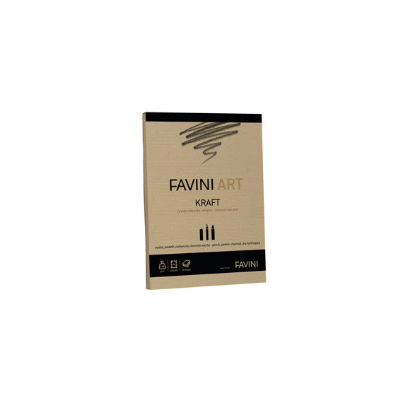 Album collato Kraft - A4 - 120 gr - 50 fogli - Favini Art
