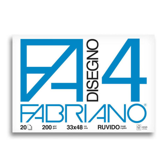 Album da disegno Fabriano F4 200 g/m² 33x48 cm 20 ff. ruvidi 05000797