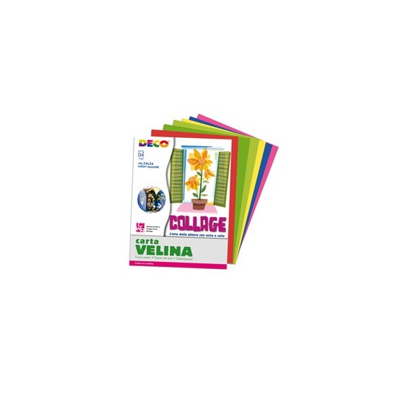 Album di carta velina - 24x34cm - colori assortiti - DECO - 24 fogli