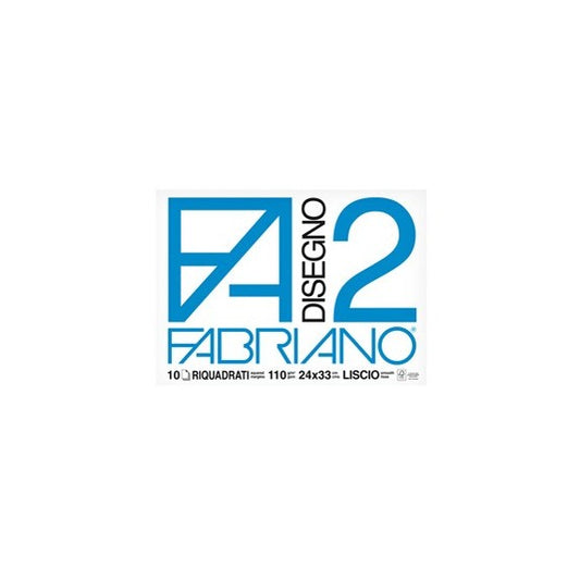 Album F2 - 24x33cm - 10 fogli - 110gr - liscio squadrato - punto metallo - Fabriano