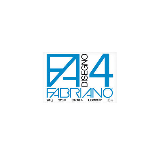 Album F4 - 33x48cm - 220gr - 20 fogli - liscio - Fabriano