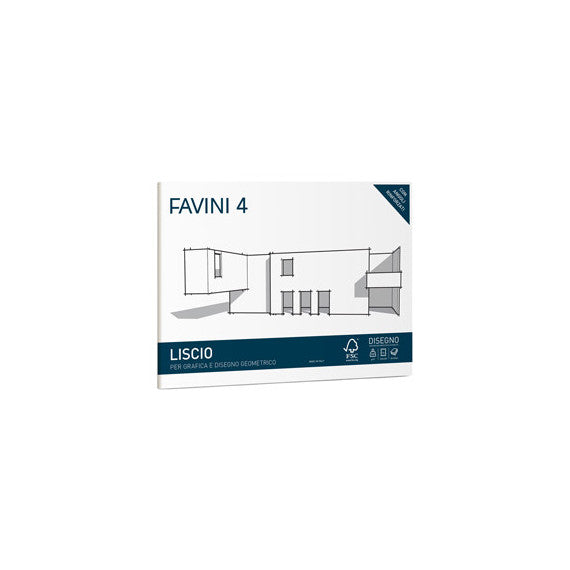 Album Favini 4 - 24x33cm - 220gr - 20 fogli - liscio - Favini