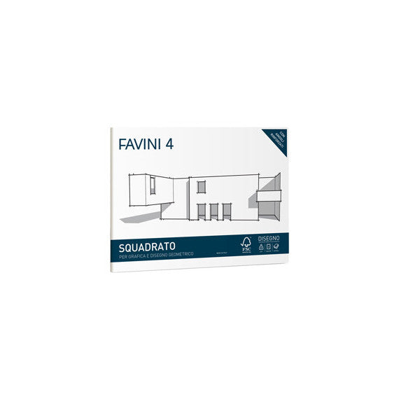 Album favini 4 - 24x33cm - 220gr - 20 fogli - liscio squadrato - Favini