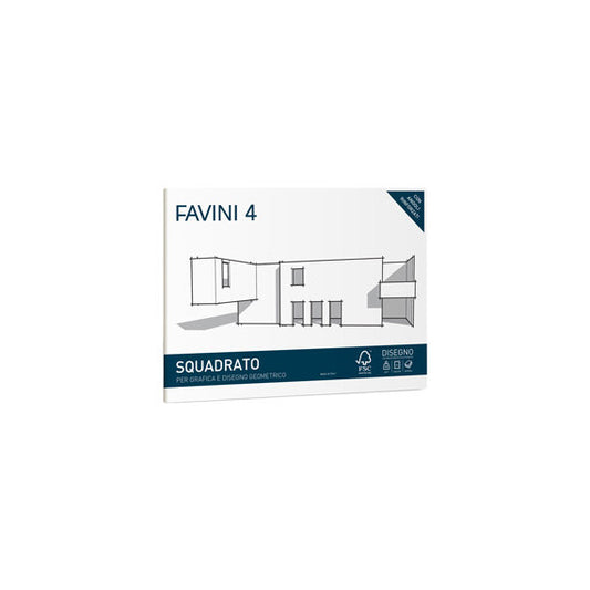 Album favini 4 - 24x33cm - 220gr - 20 fogli - liscio squadrato - Favini