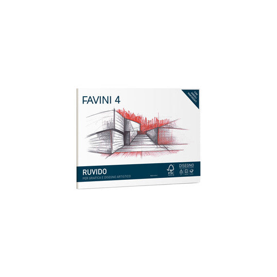 Album Favini 4 - 24x33cm - 220gr - 20 fogli - ruvido - Favini