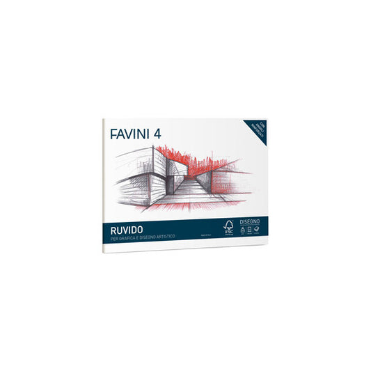 Album Favini 4 - 24x33cm - 220gr - 20 fogli - ruvido - Favini